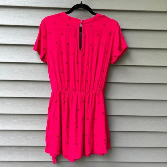 Anthropologie ett:twa Romper Embroidered Pink Women's Size S - Picture 7 of 16